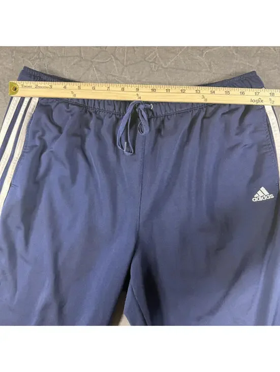 Adidas Pants Men's XL Blue White Track VTG 2000s - Picture 5 of 6